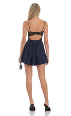 Spectacular Twirl Glitter Skater Dress
