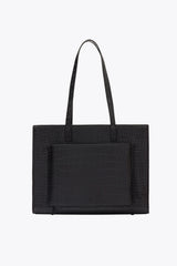 BEIS 'The Work Tote in Black Croc