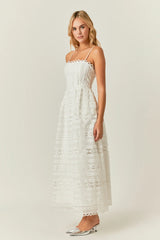 Combination Lace Maxi Dress