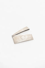 ENGLISH. HAMMERED STERLING SILVER CARD CASE. C. 1905