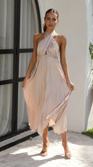 Miami Midi Dress - Champagne