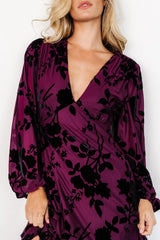 Liana Velvet Embossed Maxi Dress | Mulberry