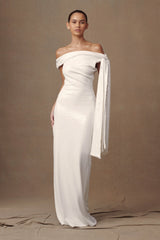 MESHKI Catarina Sequin Maxi Dress - White