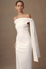 MESHKI Catarina Sequin Maxi Dress - White