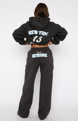 Team New York Track Pants Charcoal