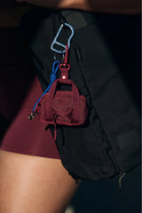 BEIS 'The Sport Duffle Charm in Burgundy