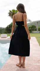 Sachi Midi Dress - Black