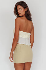 Nikkita Strapless Rosette Top Ivory