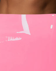 Latex High-waist Hot Pant Bubblegum Pink