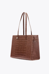 BEIS 'The Work Tote in Maple Croc