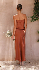 Effie Strapless Top - Copper
