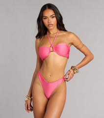 Poolside Proof High-Cut Bikini Bottoms