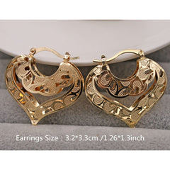 Circle Heart Love Earrings