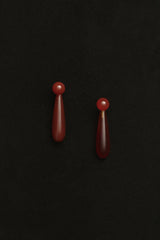 Small Angelika Earrings in Carnelian