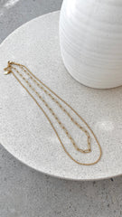 Dani Chain Necklace Set - Gold