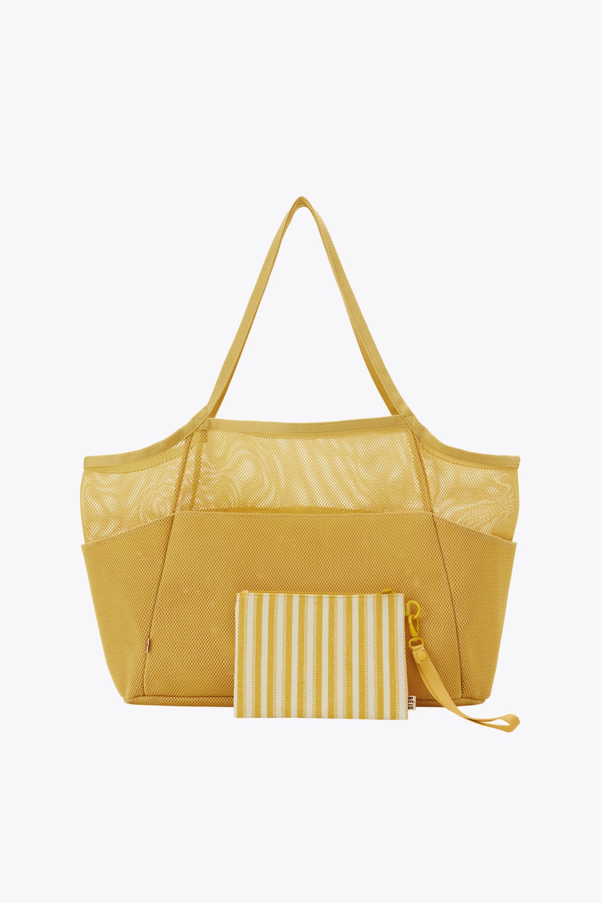 BEIS 'The Mesh Beach Tote in Honey