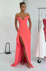 Khalesia Maxi Dress - Coral Pink