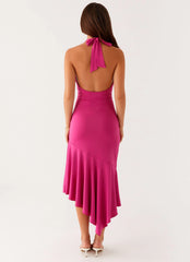 Perdita Midi Dress - Fuchsia