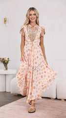 Asher Maxi Dress - Daisies Print