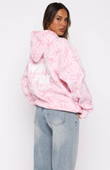 Vol. 1 Oversized Printed Hoodie Posy Bow