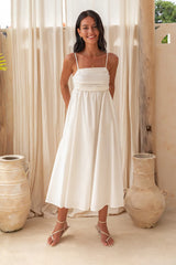 Dreamscapes Midi Dress White