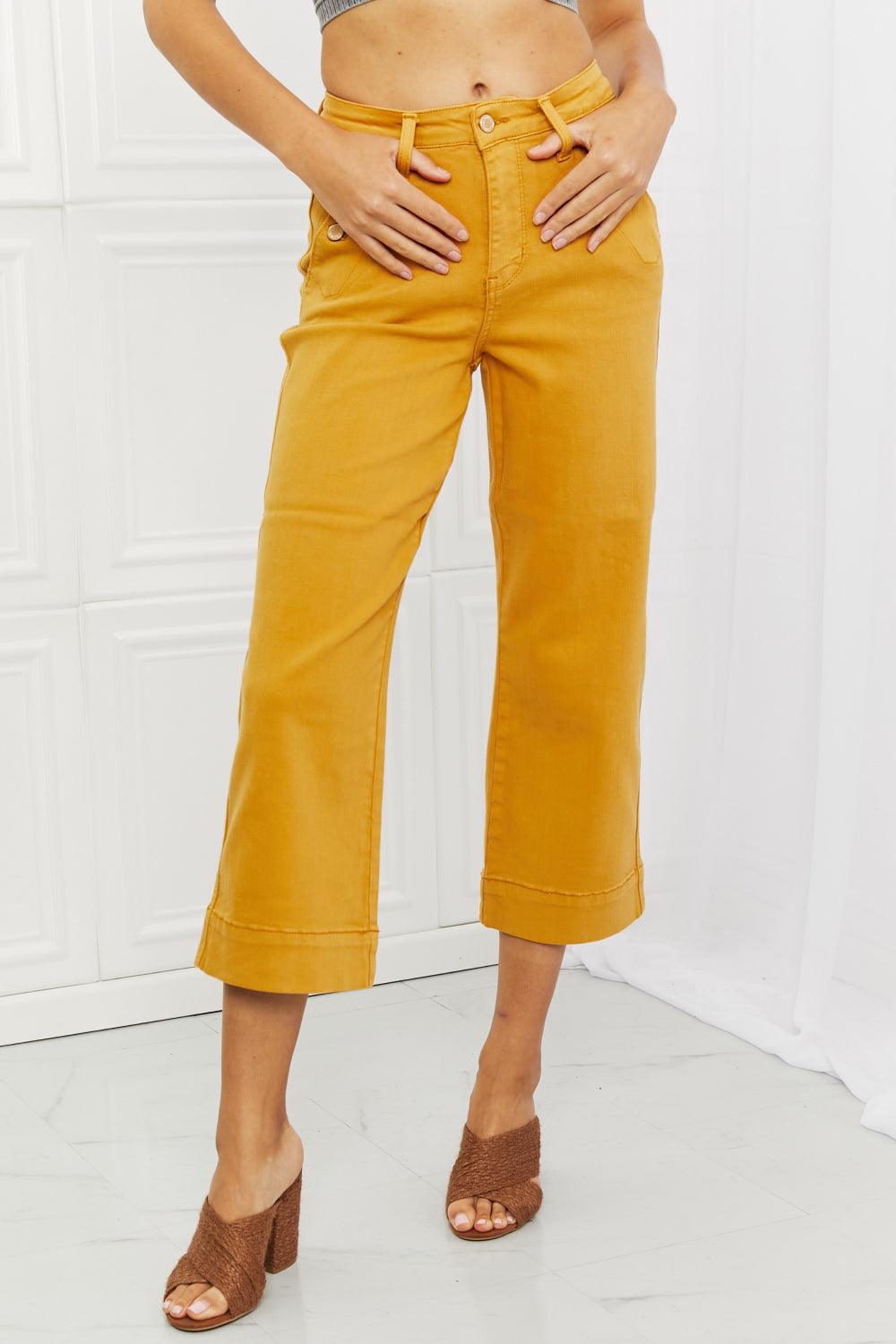 Judy Blue Jayza Straight Leg Cropped Jeans