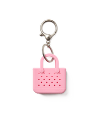 Tiny Tote - blowing PINK bubbles