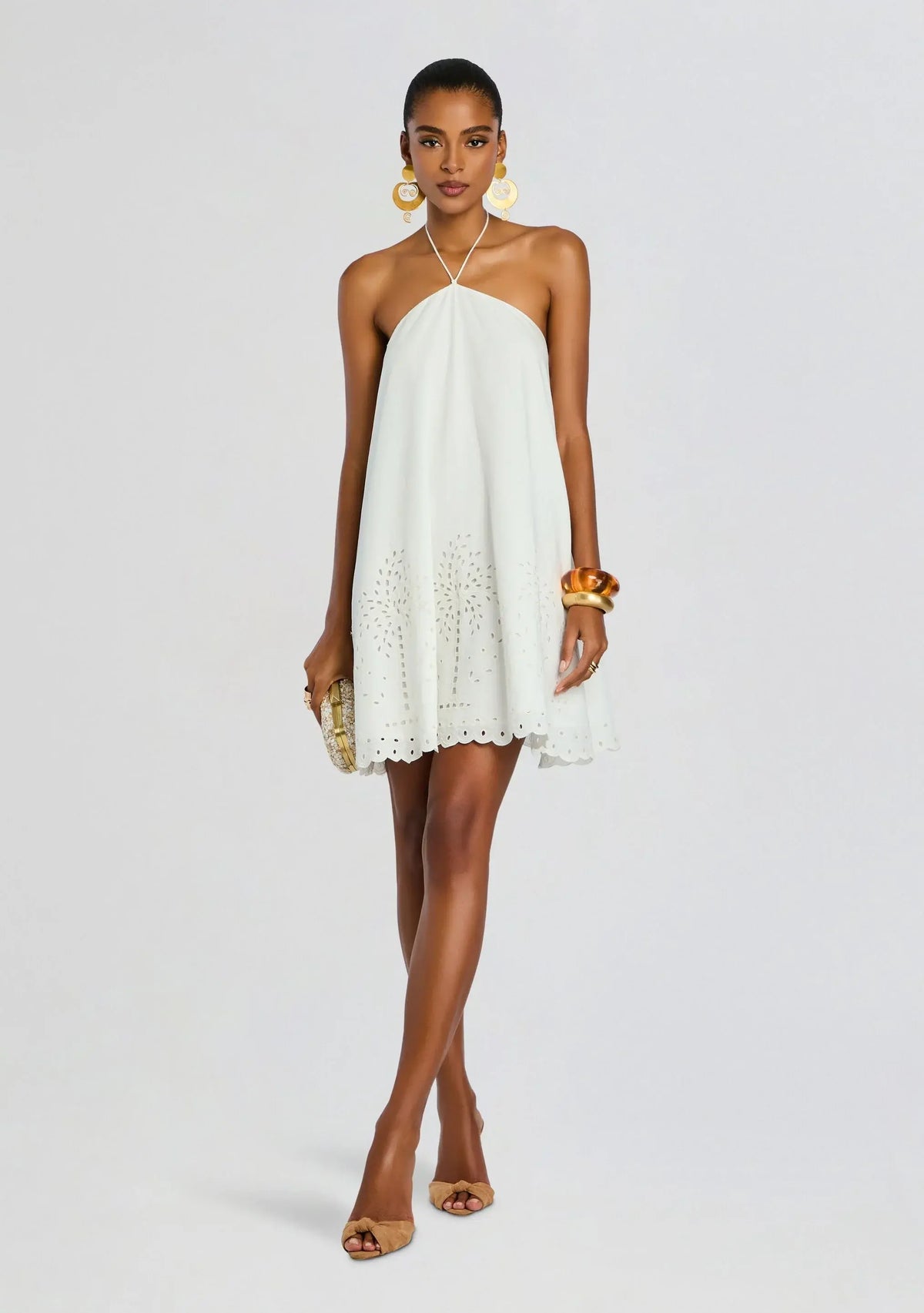 Bagh Halter Mini Dress