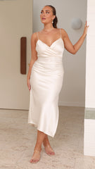 Monte Midi Dress - Ivory
