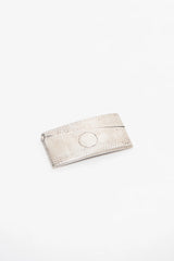 ENGLISH. HAMMERED STERLING SILVER CARD CASE. C. 1905