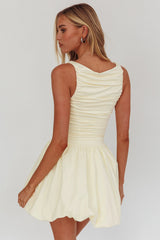 Dalayla Sleeveless Balloon Skirt Mini Dress Butter