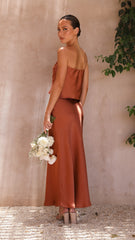 Effie Strapless Top - Copper