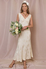 Sandrine - Poppy Jacquard Champagne