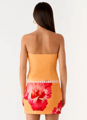 Kalya Mini Skirt - Orange
