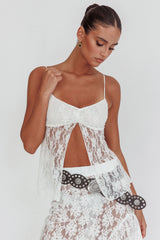If You Insist Lace Camisole Top Ivory