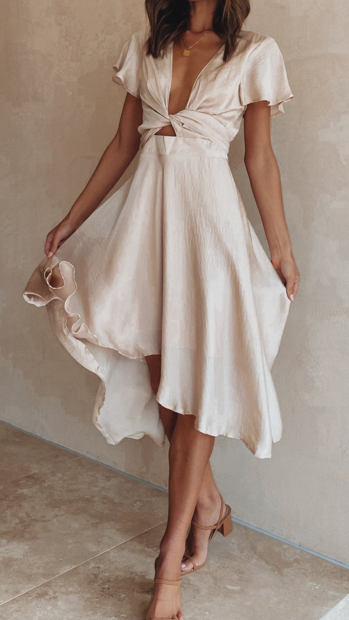 Sunny Daze Dress - Champagne