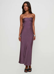 Maryska Strapless Maxi Dress Purple