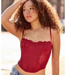 Total Bombshell Lace Corset Top