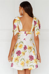 Floral Horizon Mini Dress Purple