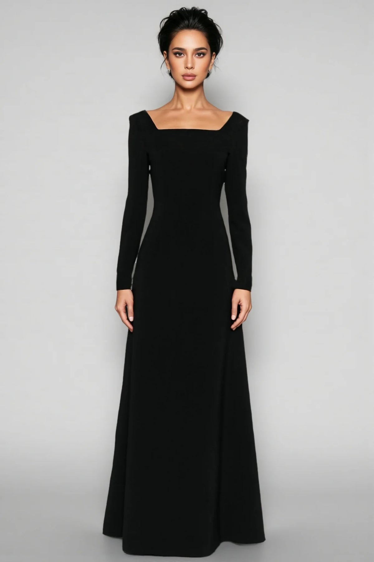 Amai Solid Colour A-line Maxi Dress