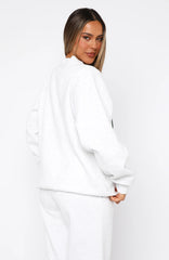 Decade Classics Varsity Oversized Sweater Grey Marle