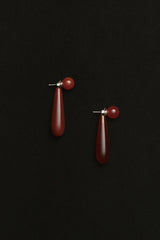 Small Angelika Earrings in Carnelian