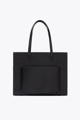 BEIS 'The Large Work Tote in Black Croc
