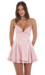Flutter Away Layered Skater Dress