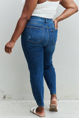 Judy Blue Aila Mid Rise Cropped Relaxed Fit Jeans