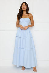 Chic At Sunset Maxi Dress Blue