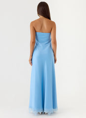 Yanina Strapless Maxi Dress - Blue