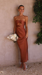 Izy Maxi Dress - Copper