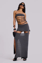 Xuxa Slashed Maxi Dress
