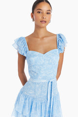 Fun Party Girl Mini Dress Blue